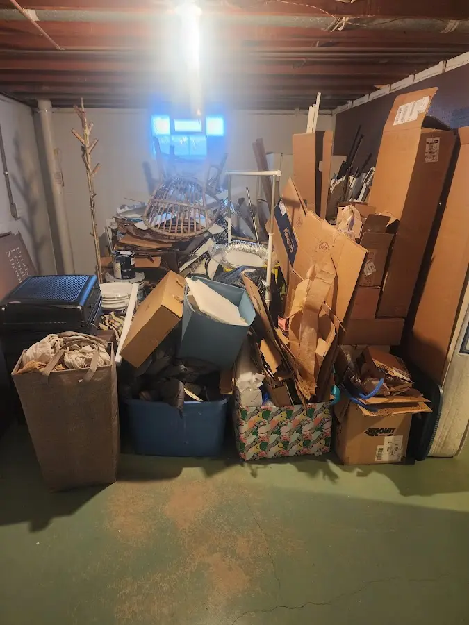 Roll-off dumpster container at job site for Concrete Dumpster Rental in Kutztown